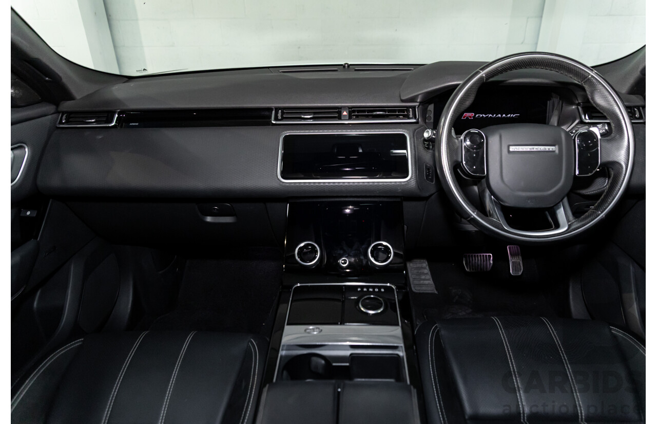 04/2019 Range Rover Velar P250 R-Dynamic S (AWD) L560 MY19.5 4d Wagon Fuji White/Santorini Black Roof Turbo 2.0L