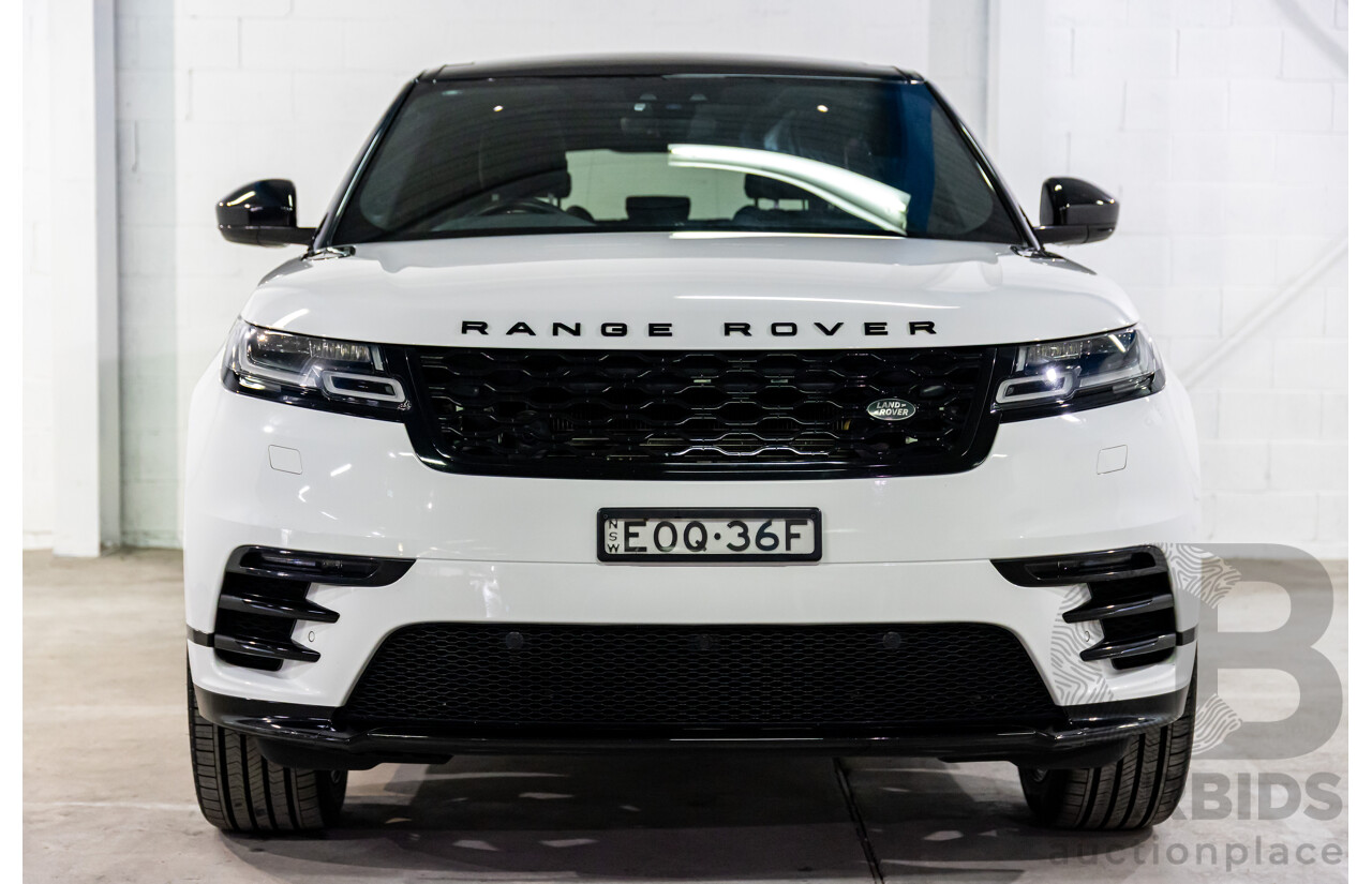 04/2019 Range Rover Velar P250 R-Dynamic S (AWD) L560 MY19.5 4d Wagon Fuji White/Santorini Black Roof Turbo 2.0L
