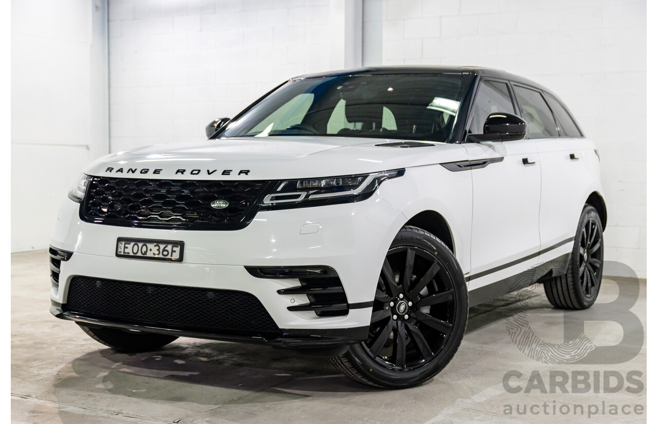 04/2019 Range Rover Velar P250 R-Dynamic S (AWD) L560 MY19.5 4d Wagon Fuji White/Santorini Black Roof Turbo 2.0L