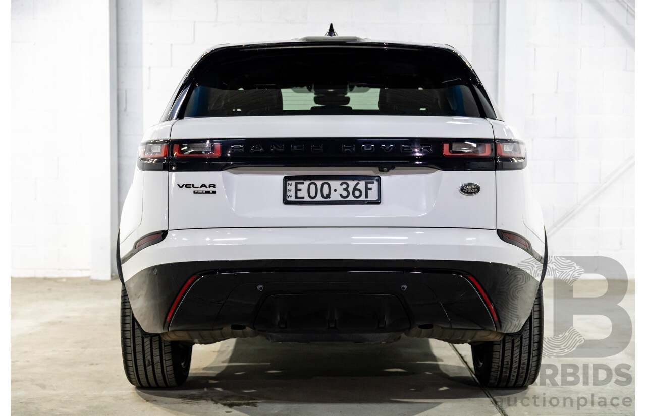04/2019 Range Rover Velar P250 R-Dynamic S (AWD) L560 MY19.5 4d Wagon Fuji White/Santorini Black Roof Turbo 2.0L