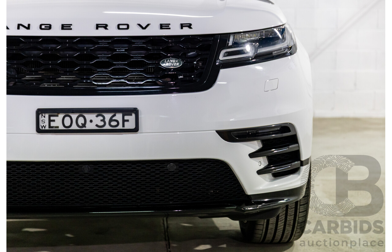 04/2019 Range Rover Velar P250 R-Dynamic S (AWD) L560 MY19.5 4d Wagon Fuji White/Santorini Black Roof Turbo 2.0L