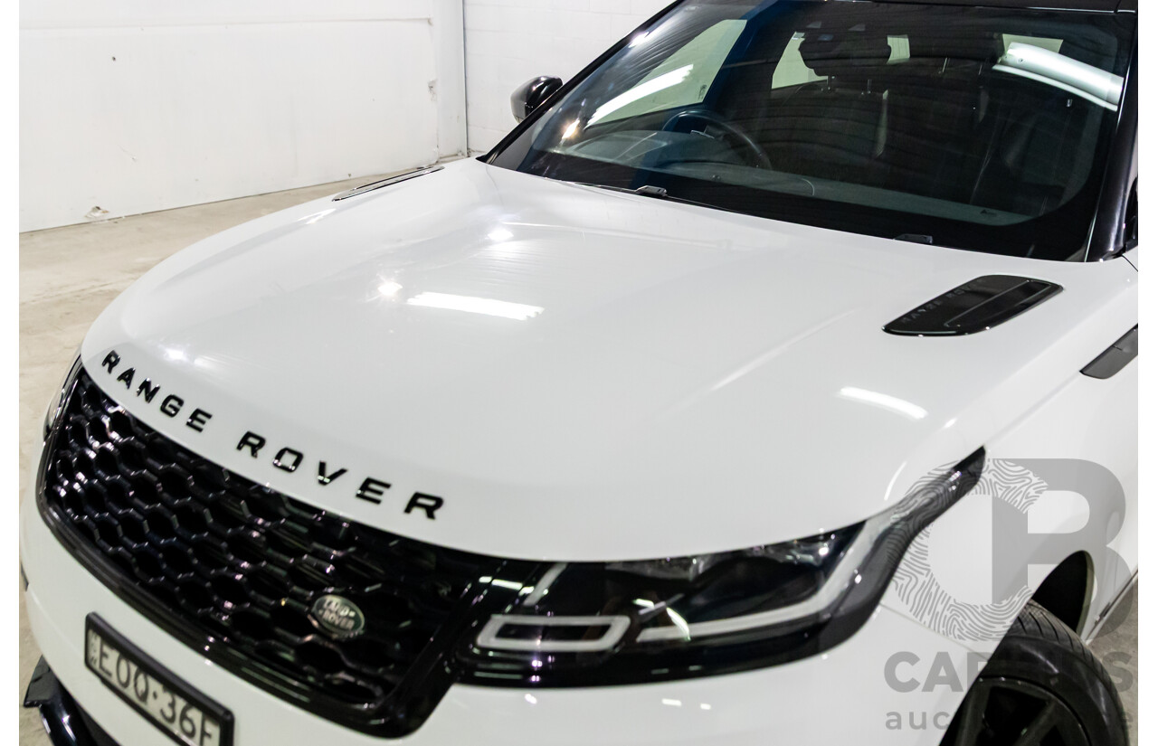 04/2019 Range Rover Velar P250 R-Dynamic S (AWD) L560 MY19.5 4d Wagon Fuji White/Santorini Black Roof Turbo 2.0L