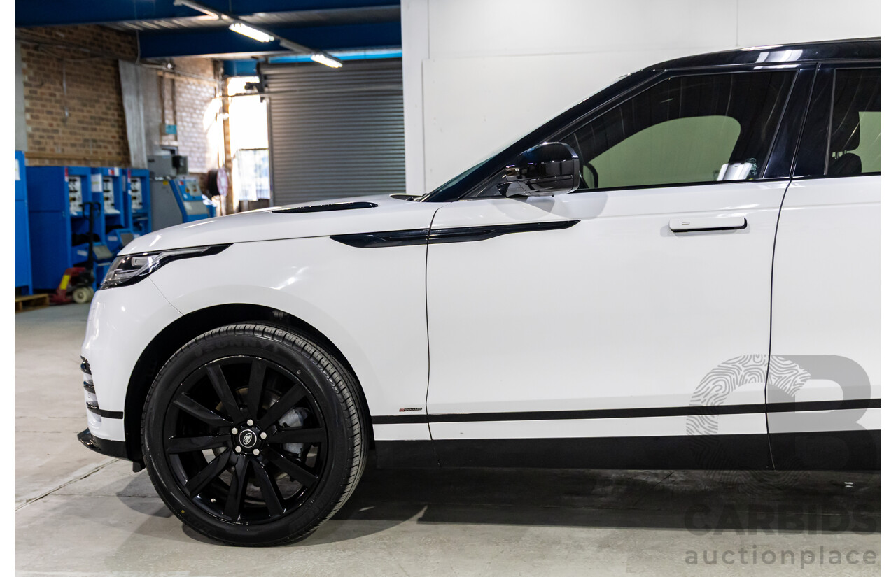 04/2019 Range Rover Velar P250 R-Dynamic S (AWD) L560 MY19.5 4d Wagon Fuji White/Santorini Black Roof Turbo 2.0L