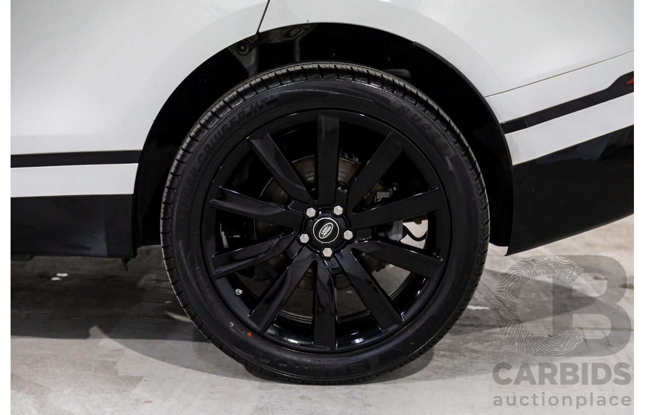 04/2019 Range Rover Velar P250 R-Dynamic S (AWD) L560 MY19.5 4d Wagon Fuji White/Santorini Black Roof Turbo 2.0L