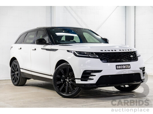 04/2019 Range Rover Velar P250 R-Dynamic S (AWD) L560 MY19.5 4d Wagon Fuji White/Santorini Black Roof Turbo 2.0L