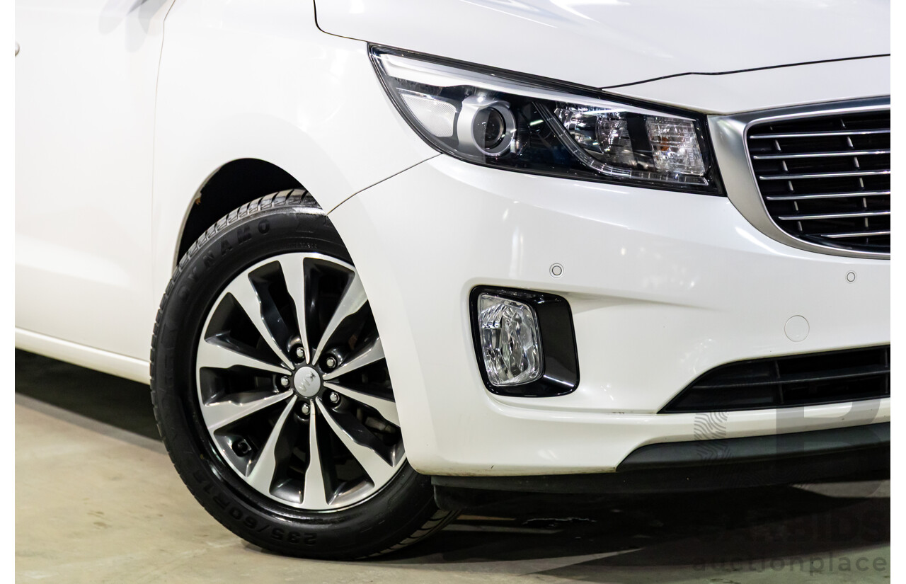 08/2017 Kia Carnival SLi (FWD) YP MY18 4d Wagon Snow White Pearl V6 3.3L
