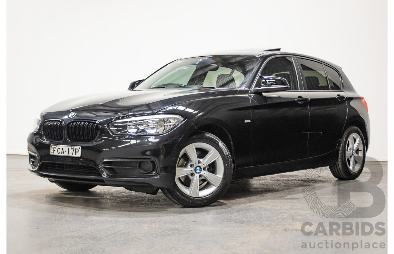02/2016 Bmw 118i Sport Line F20 LCI 5D Hatchback Black Turbo 1.5L