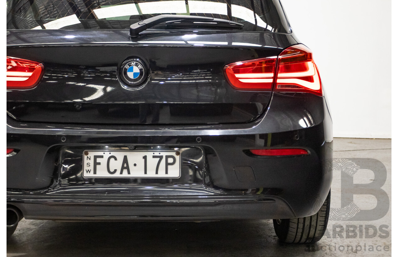 02/2016 Bmw 118i Sport Line F20 LCI 5D Hatchback Black Turbo 1.5L