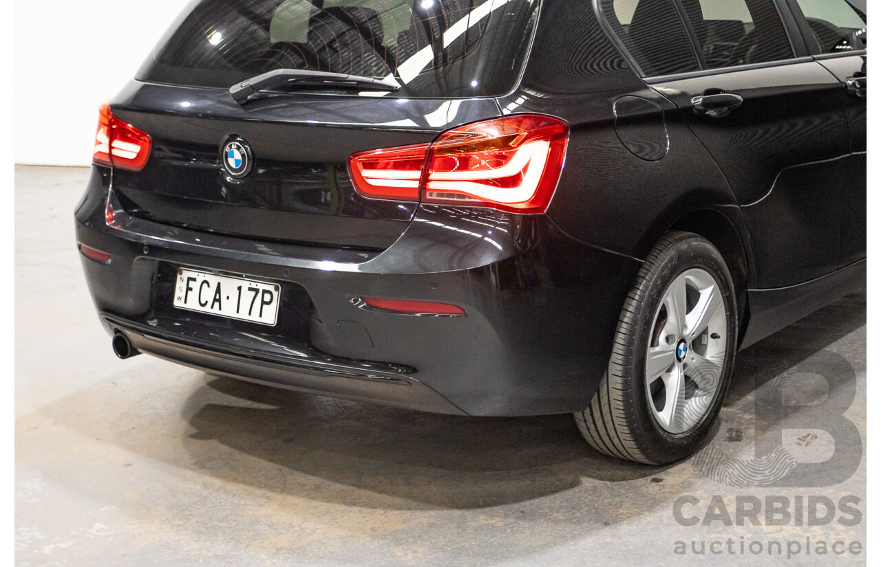02/2016 Bmw 118i Sport Line F20 LCI 5D Hatchback Black Turbo 1.5L