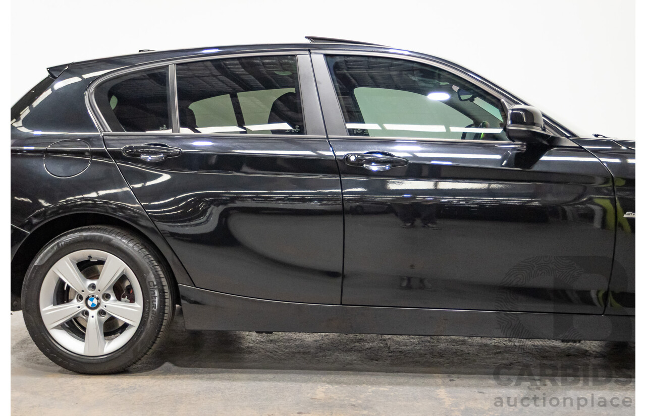 02/2016 Bmw 118i Sport Line F20 LCI 5D Hatchback Black Turbo 1.5L
