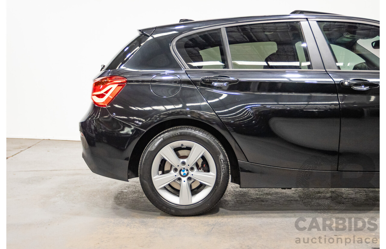 02/2016 Bmw 118i Sport Line F20 LCI 5D Hatchback Black Turbo 1.5L