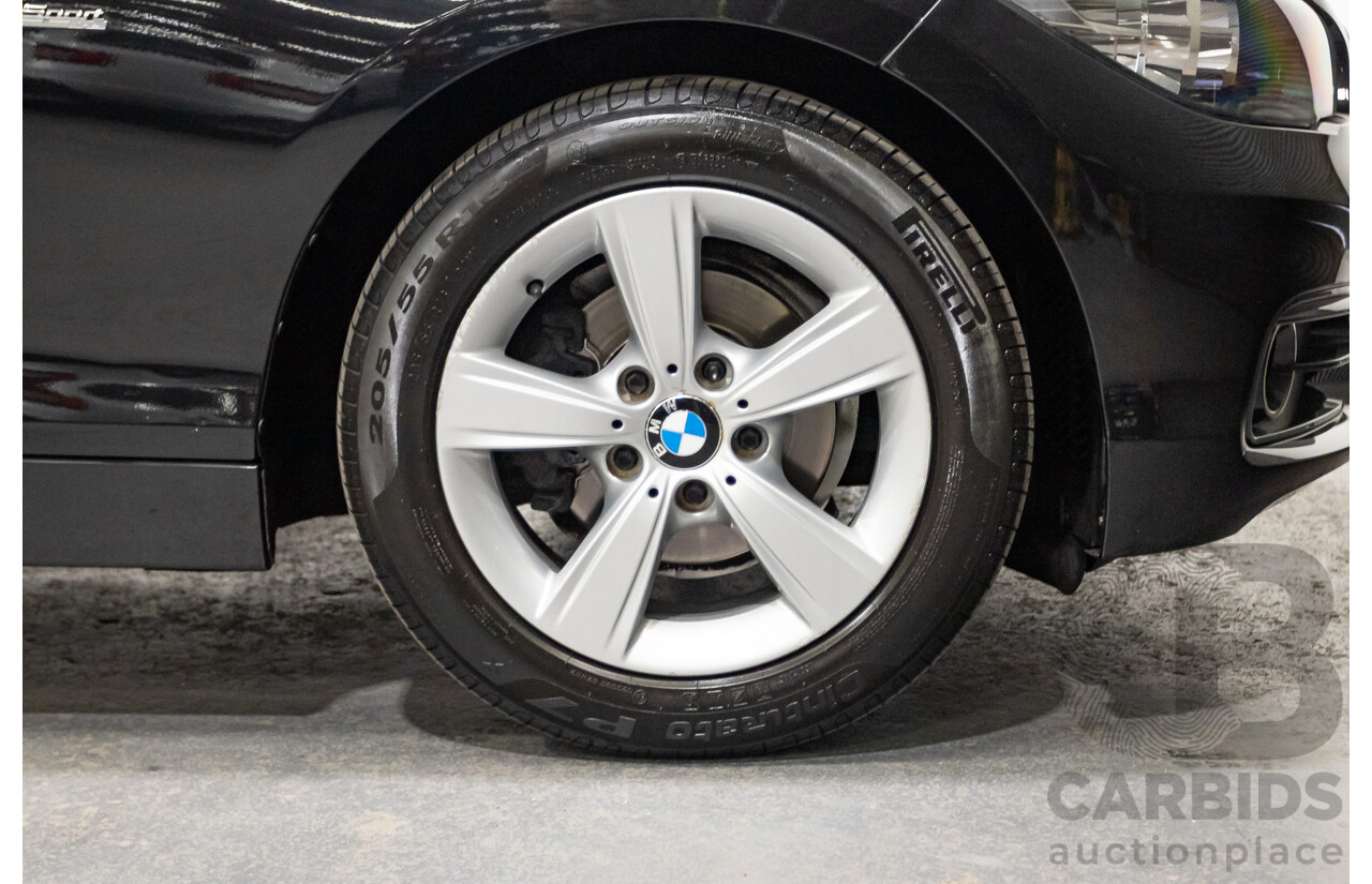 02/2016 Bmw 118i Sport Line F20 LCI 5D Hatchback Black Turbo 1.5L