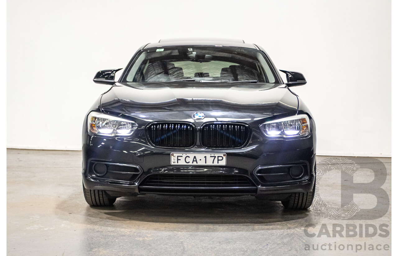 02/2016 Bmw 118i Sport Line F20 LCI 5D Hatchback Black Turbo 1.5L