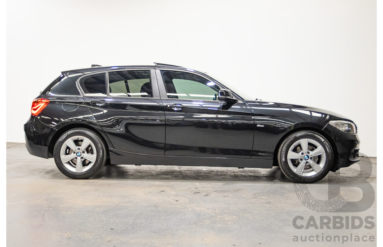 02/2016 Bmw 118i Sport Line F20 LCI 5D Hatchback Black Turbo 1.5L