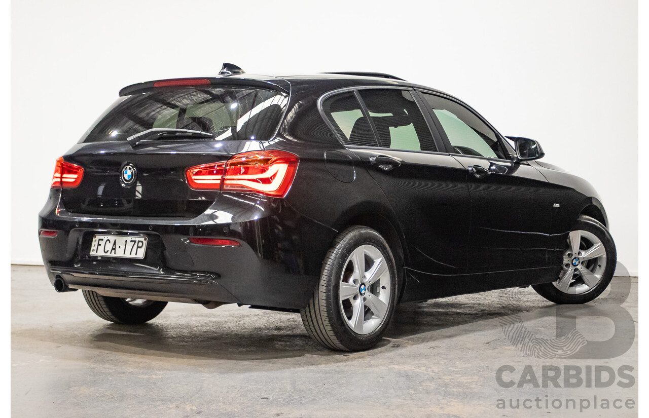 02/2016 Bmw 118i Sport Line F20 LCI 5D Hatchback Black Turbo 1.5L