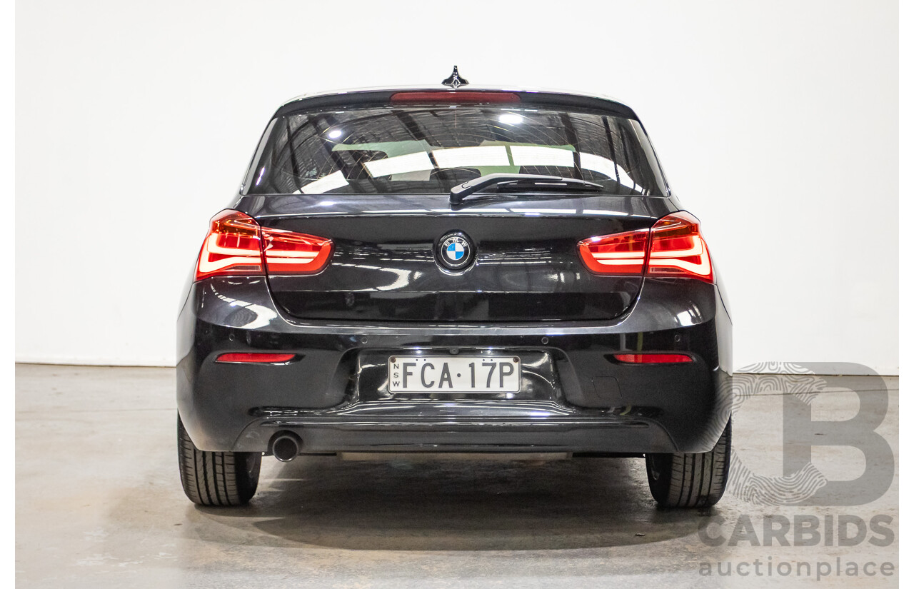 02/2016 Bmw 118i Sport Line F20 LCI 5D Hatchback Black Turbo 1.5L