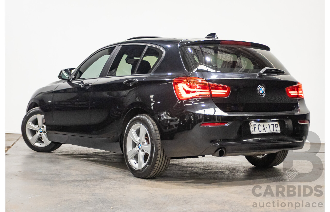 02/2016 Bmw 118i Sport Line F20 LCI 5D Hatchback Black Turbo 1.5L