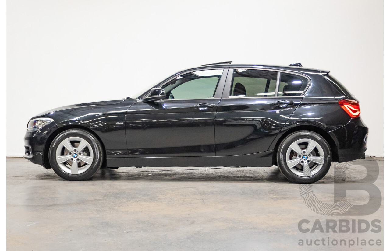 02/2016 Bmw 118i Sport Line F20 LCI 5D Hatchback Black Turbo 1.5L