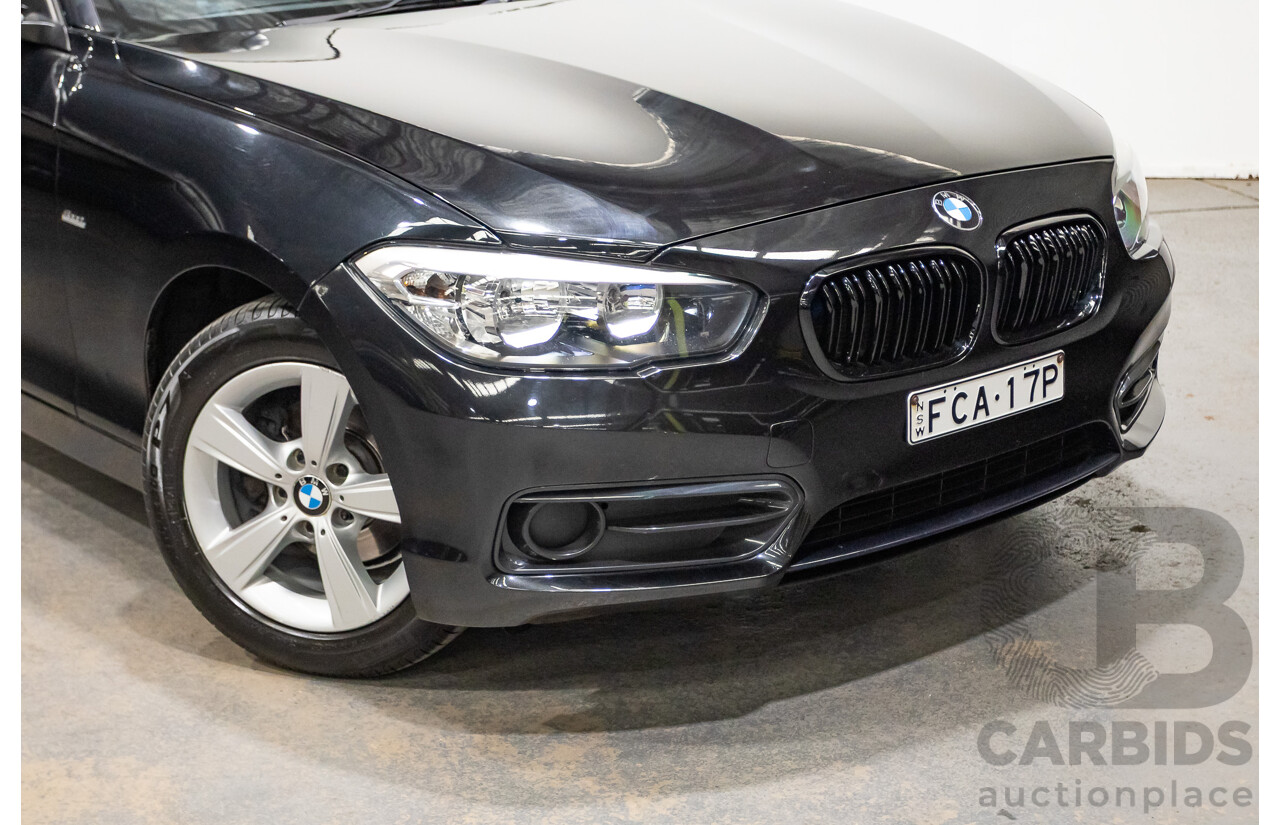 02/2016 Bmw 118i Sport Line F20 LCI 5D Hatchback Black Turbo 1.5L