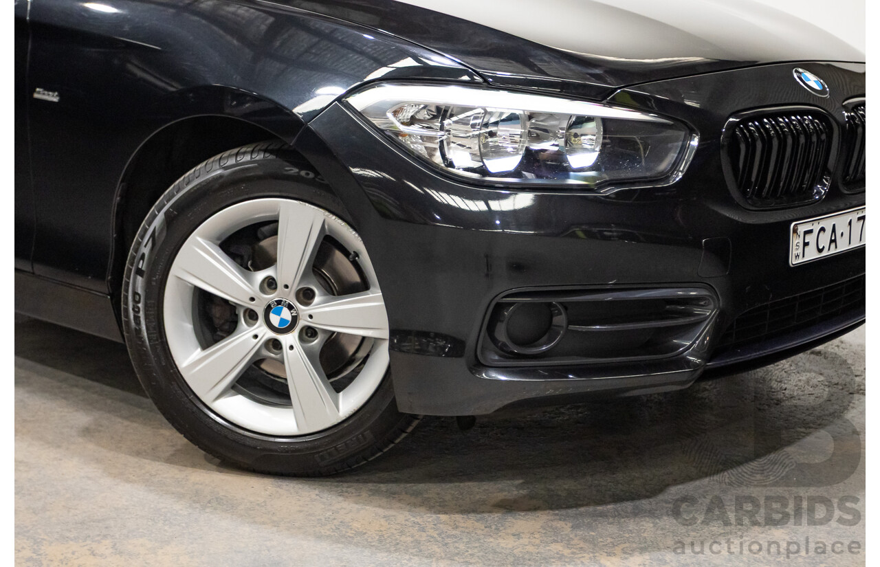 02/2016 Bmw 118i Sport Line F20 LCI 5D Hatchback Black Turbo 1.5L
