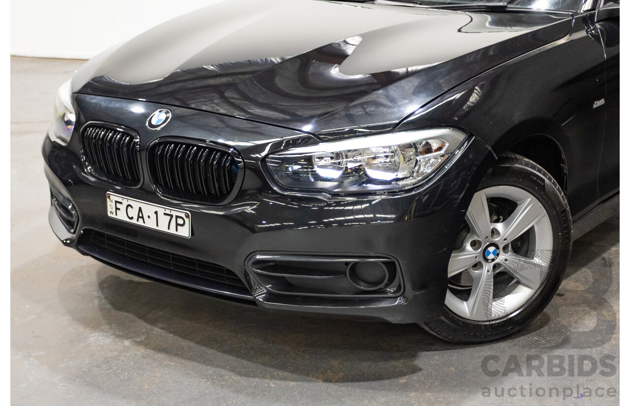 02/2016 Bmw 118i Sport Line F20 LCI 5D Hatchback Black Turbo 1.5L