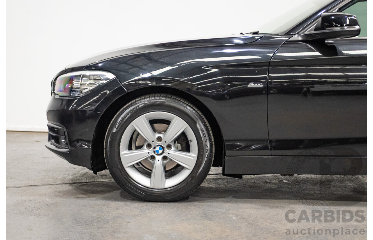02/2016 Bmw 118i Sport Line F20 LCI 5D Hatchback Black Turbo 1.5L