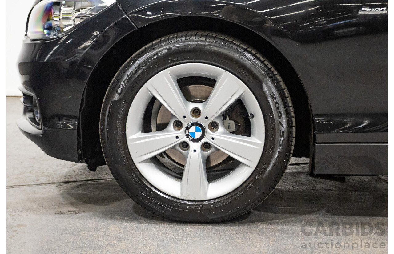 02/2016 Bmw 118i Sport Line F20 LCI 5D Hatchback Black Turbo 1.5L