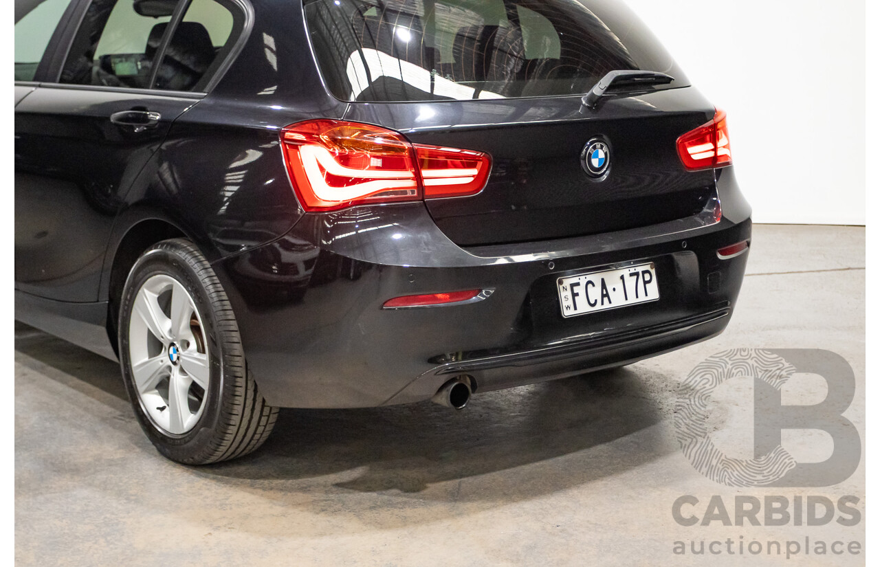 02/2016 Bmw 118i Sport Line F20 LCI 5D Hatchback Black Turbo 1.5L