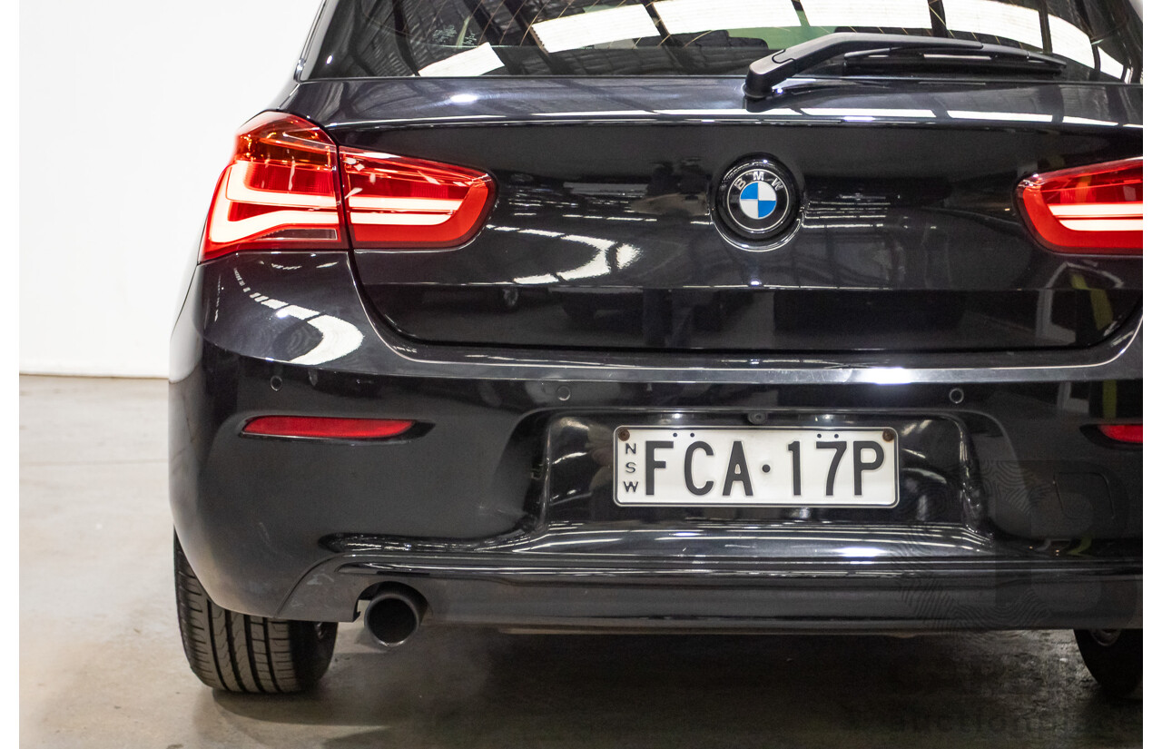 02/2016 Bmw 118i Sport Line F20 LCI 5D Hatchback Black Turbo 1.5L