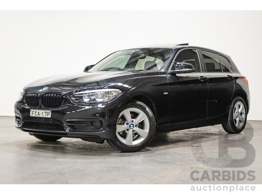 02/2016 Bmw 118i Sport Line F20 LCI 5D Hatchback Black Turbo 1.5L
