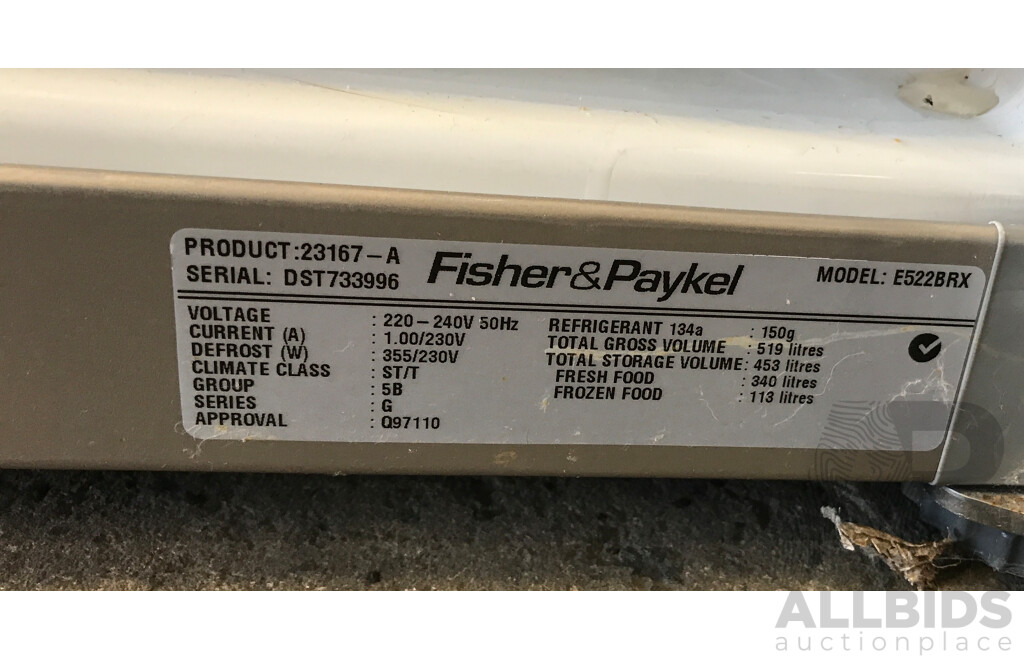 Fisher & Paykel 519L Refrigerator