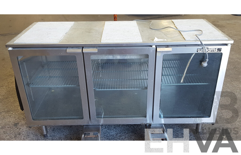 Williams Stainless Steel Three Door Under Bench Fridge