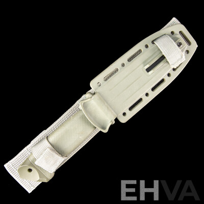 Sheath Knife with Leg Strap by Gerber Legendary Blades, Portland USA, with Sharpener in Interior of Sheath
