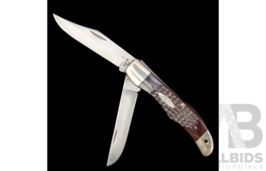 Case XX USA1965-1969 6265 SAB Two Blade Pocket Folding Knife, by W.R. Case & Sons Cutlery Company 