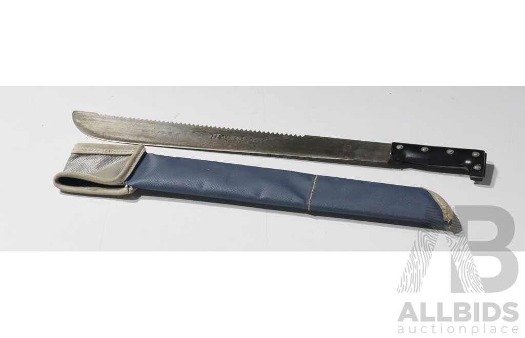 Trailblazer Saw Edged Machete in Sheath