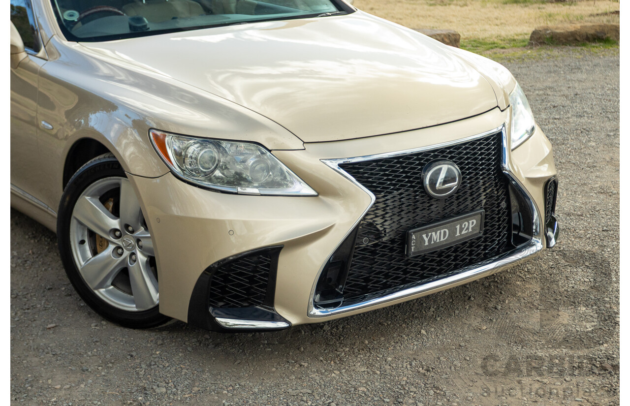 02/2008 Lexus LS460 USF40R 4d Sedan Gold 4.6L V8