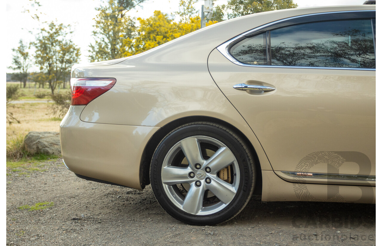 02/2008 Lexus LS460 USF40R 4d Sedan Gold 4.6L V8