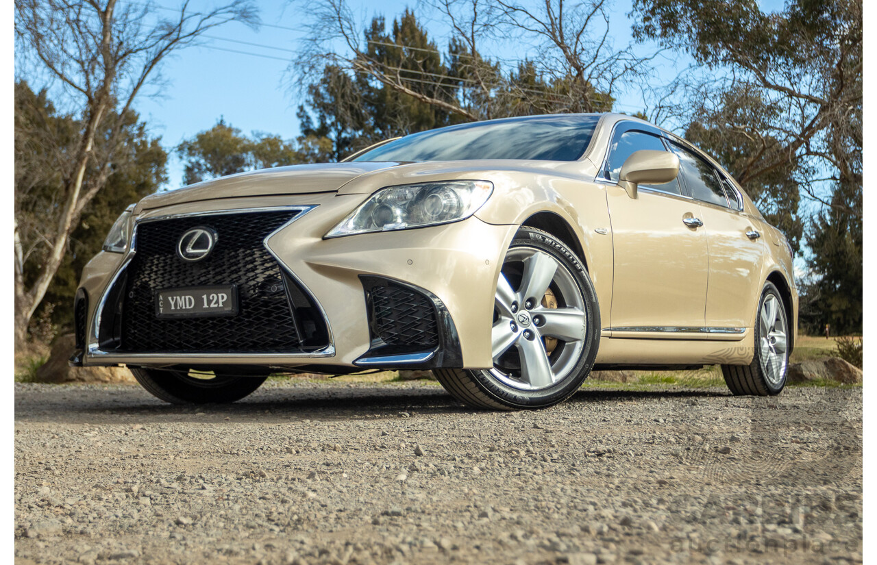 02/2008 Lexus LS460 USF40R 4d Sedan Gold 4.6L V8