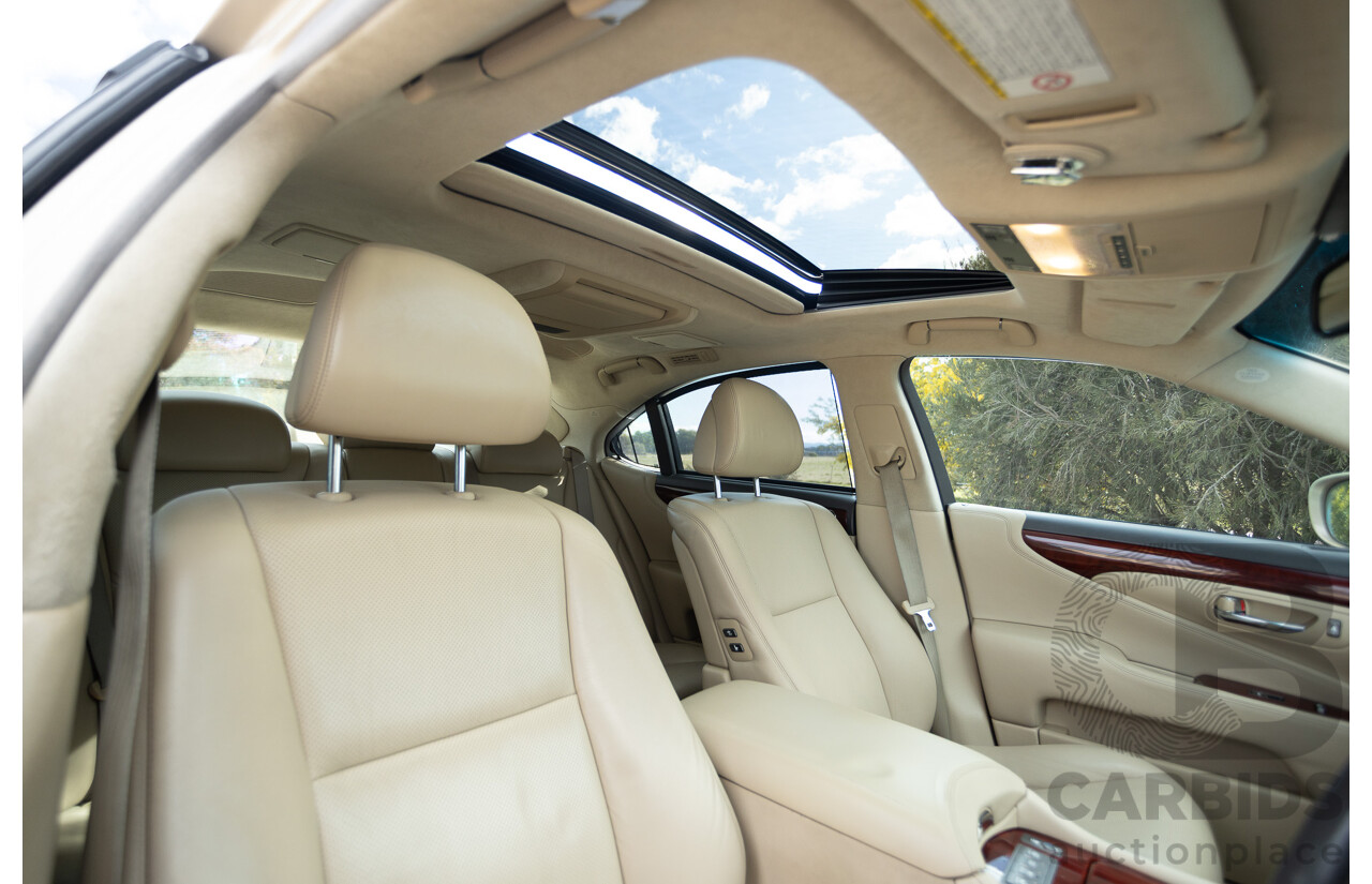 02/2008 Lexus LS460 USF40R 4d Sedan Gold 4.6L V8