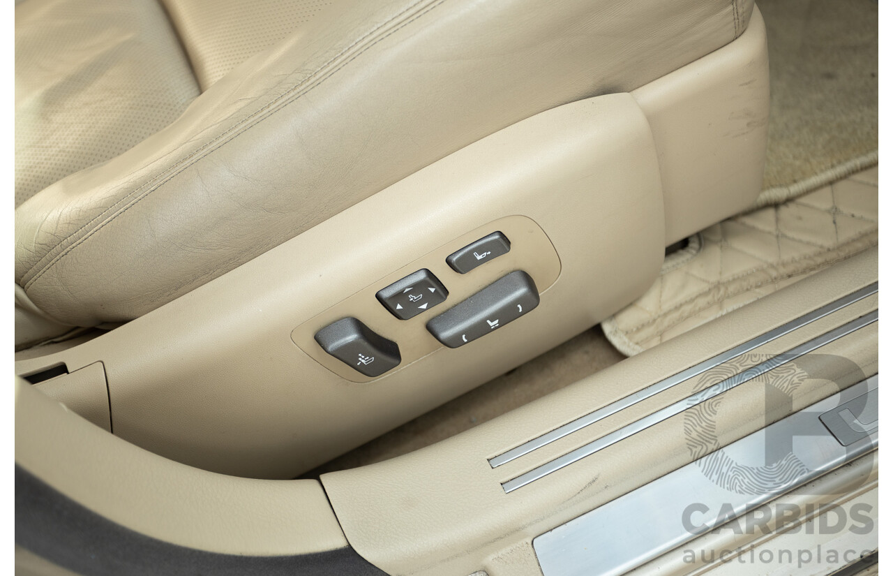 02/2008 Lexus LS460 USF40R 4d Sedan Gold 4.6L V8