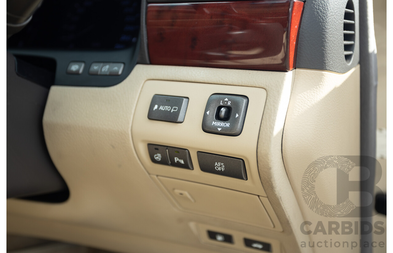 02/2008 Lexus LS460 USF40R 4d Sedan Gold 4.6L V8