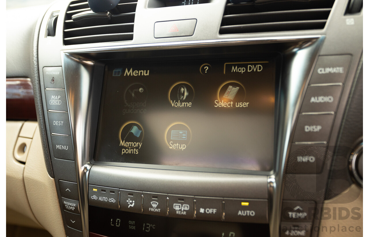02/2008 Lexus LS460 USF40R 4d Sedan Gold 4.6L V8