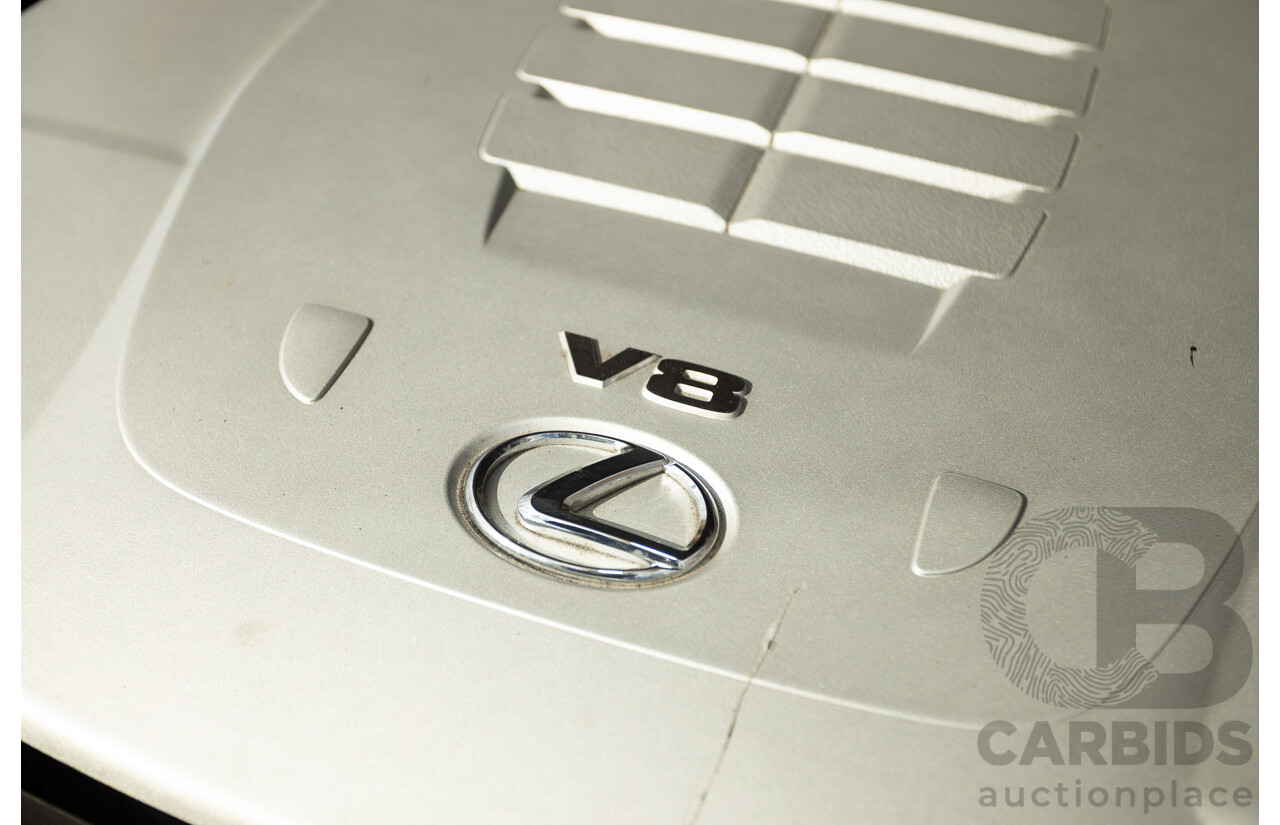02/2008 Lexus LS460 USF40R 4d Sedan Gold 4.6L V8