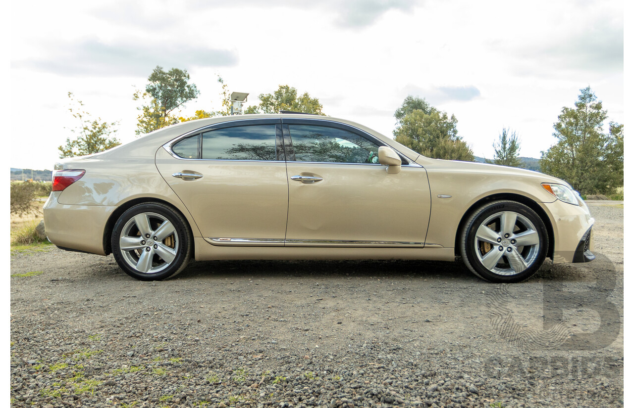 02/2008 Lexus LS460 USF40R 4d Sedan Gold 4.6L V8