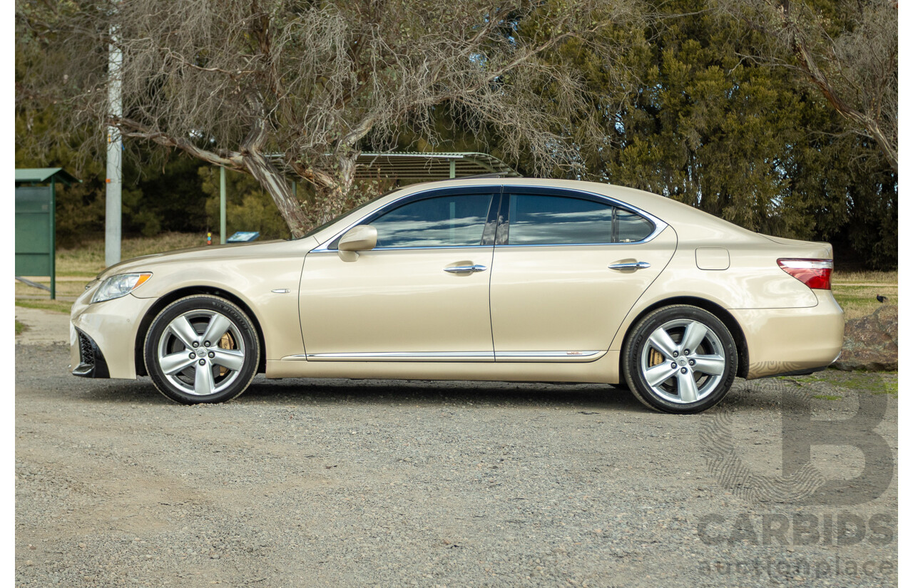 02/2008 Lexus LS460 USF40R 4d Sedan Gold 4.6L V8