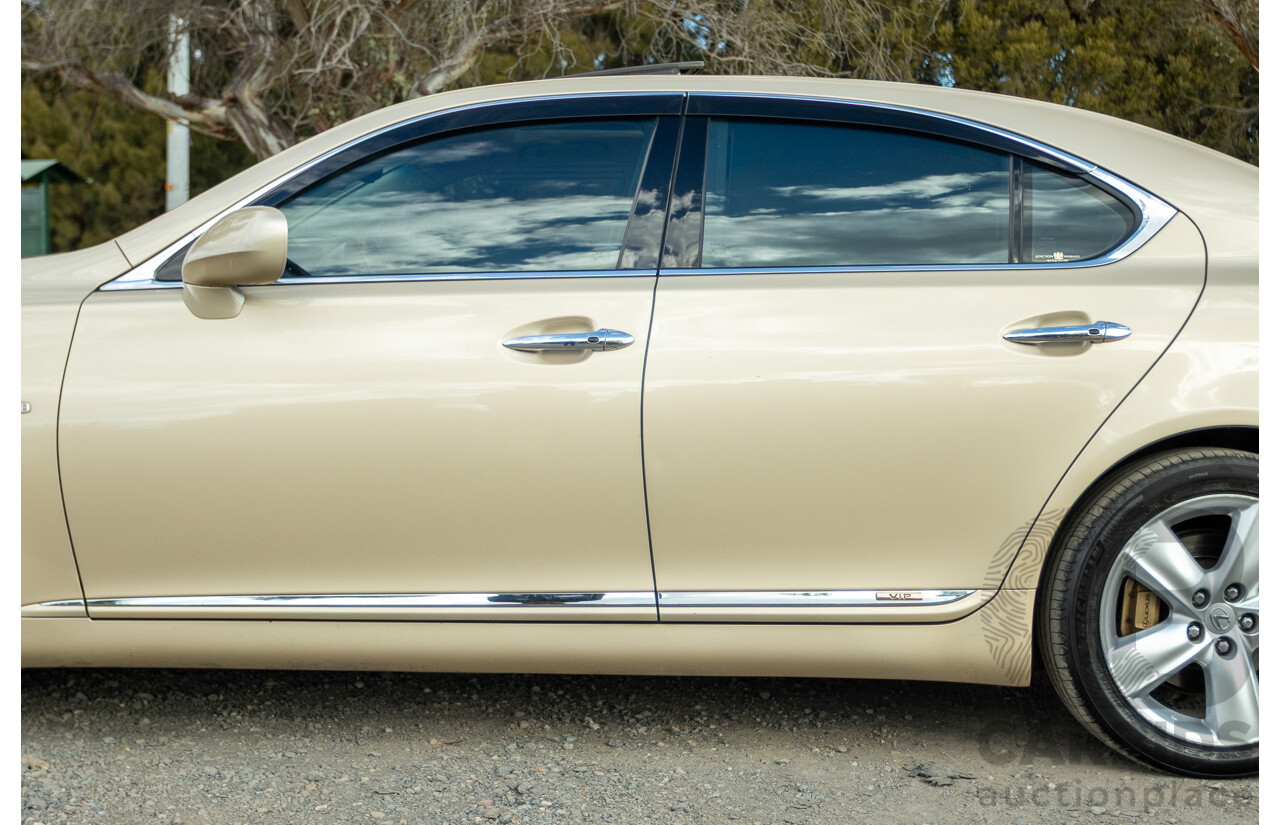 02/2008 Lexus LS460 USF40R 4d Sedan Gold 4.6L V8