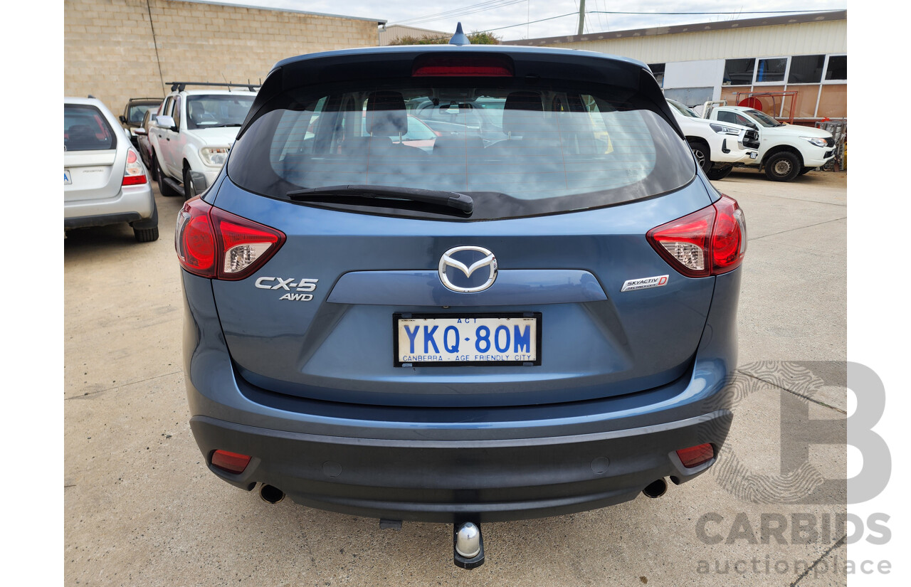 6/2015 Mazda Cx-5 MAXX Sport (4x4) MY15 4d Wagon Blue 2.2L