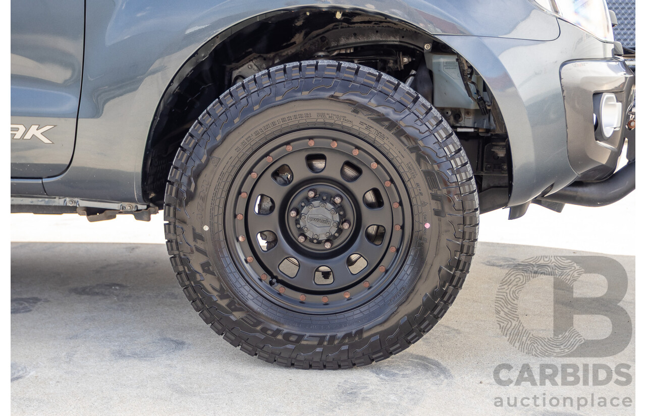 12/2014 Ford Ranger Wildtrak 3.2 (4x4) PX Crew Cab Utility Metropolitan Grey Turbo Diesel 3.2L
