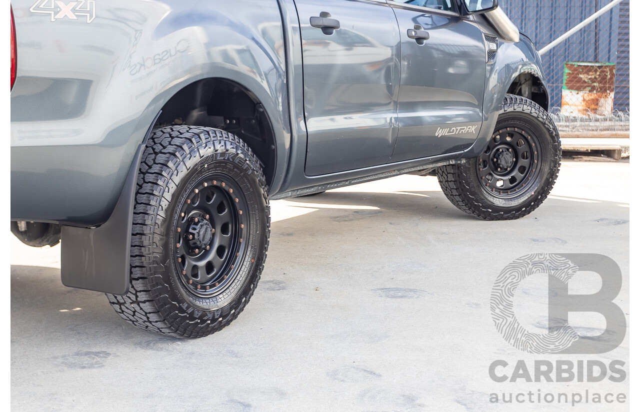 12/2014 Ford Ranger Wildtrak 3.2 (4x4) PX Crew Cab Utility Metropolitan Grey Turbo Diesel 3.2L