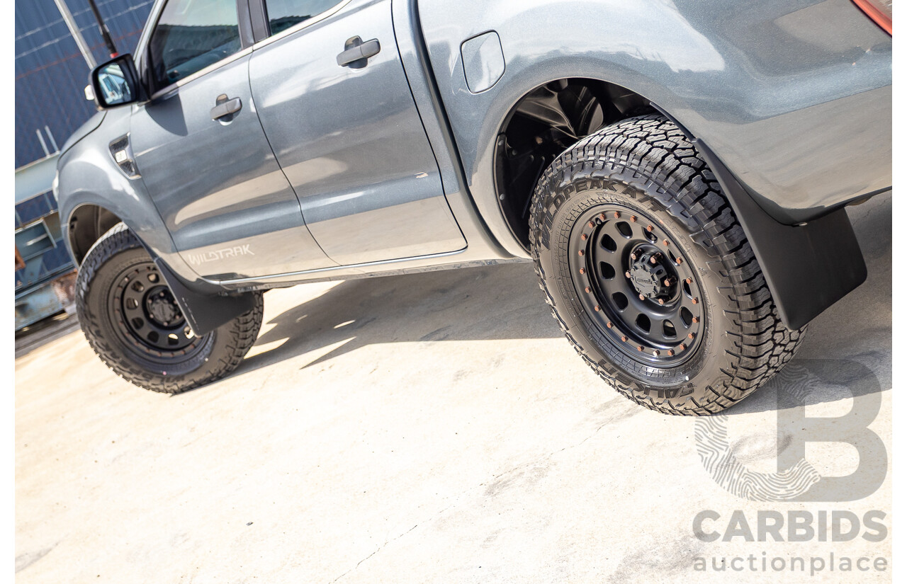12/2014 Ford Ranger Wildtrak 3.2 (4x4) PX Crew Cab Utility Metropolitan Grey Turbo Diesel 3.2L